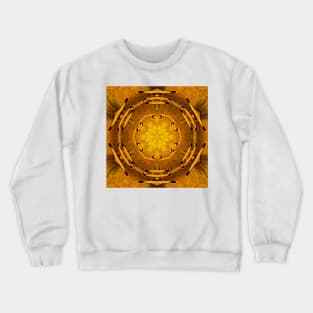 floral fantasy design in shades of GOLD Crewneck Sweatshirt